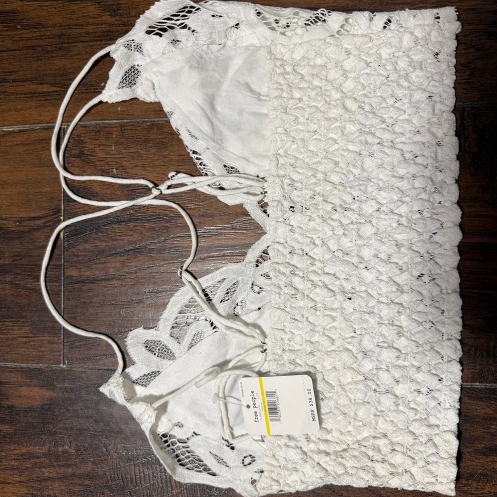 Free People Ivory Crochet Bralette - Picture 3 of 3